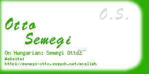 otto semegi business card